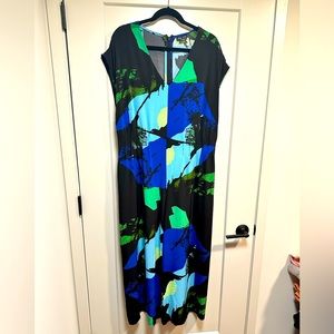 Size 16 City Chic Multi-Colored Wide Leg Jumpsuit